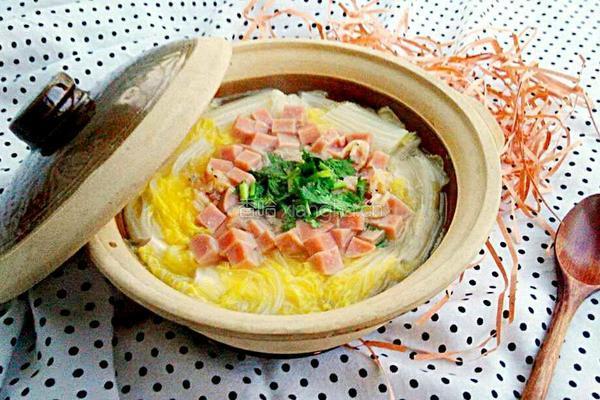 白菜豆腐煲的做法图解15