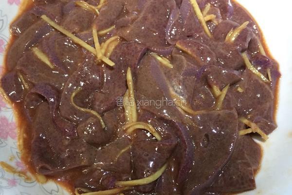 菠菜猪肝片粥的做法图解3