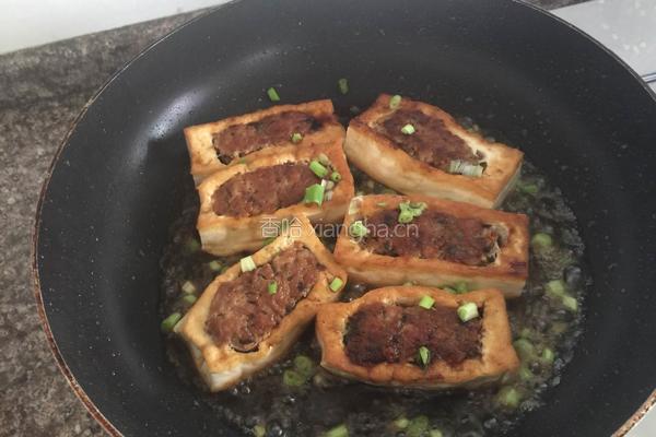香煎酿豆腐的做法图解9
