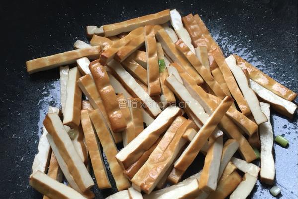 清炒豆腐干的做法图解4