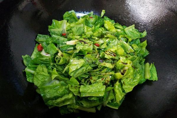 辣炒莴笋叶的做法图解6