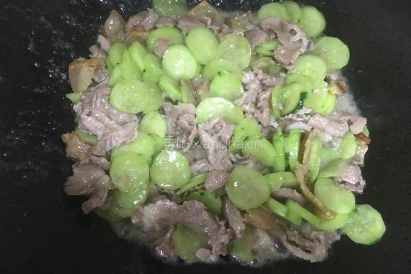 青瓜炒肉片的做法图解8