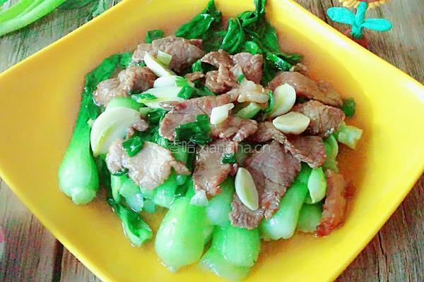 肉片炒青菜的做法图解10