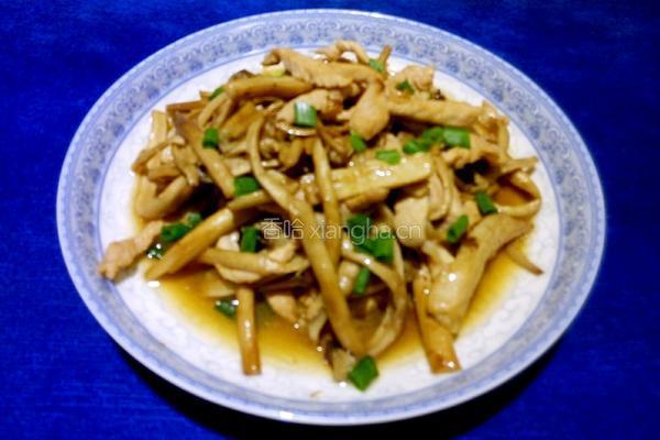 茶树菇炒肉条的做法图解7