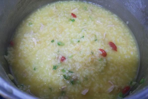 虫草花枸杞鸡肉粥的做法图解9