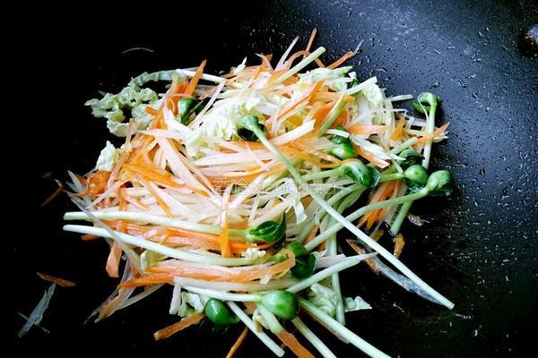 塌素菜煎饼的做法图解4