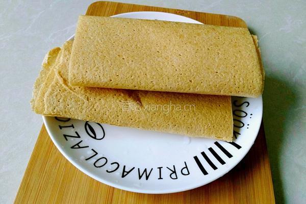 塌素菜煎饼的做法图解8