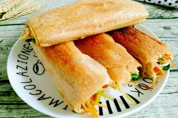 塌素菜煎饼的做法图解13