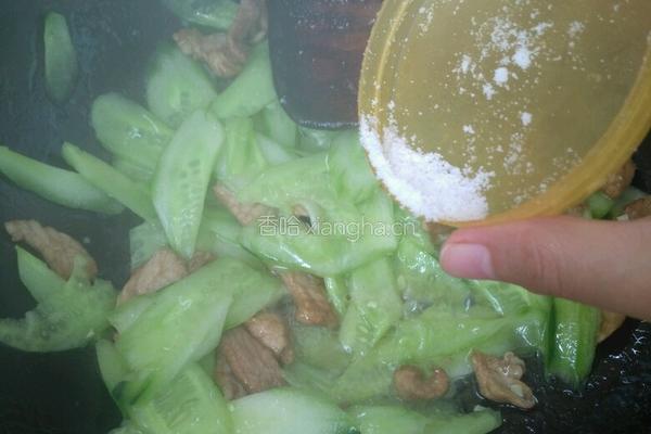 黄瓜炒肉的做法图解6