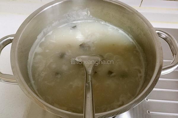 皮蛋瘦肉粥的做法图解13