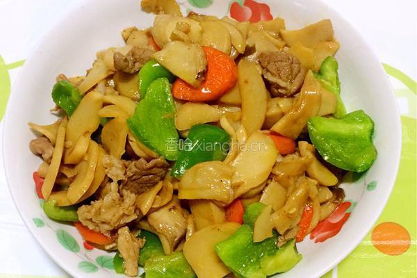 杏鲍菇炒肉的做法图解8