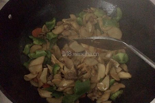 杏鲍菇炒肉的做法图解7