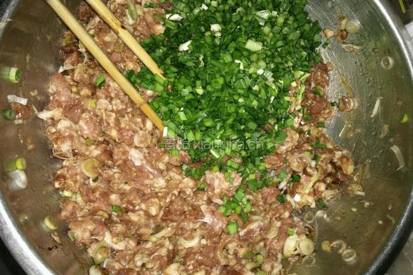 猪肉韭菜包子的做法图解4