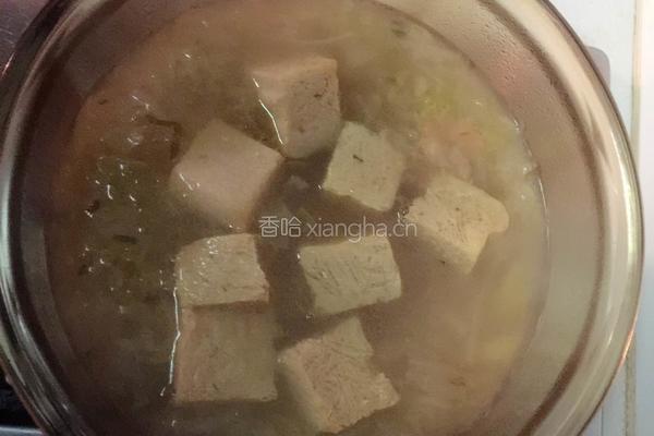 白菜土豆冻豆腐汤的做法图解6