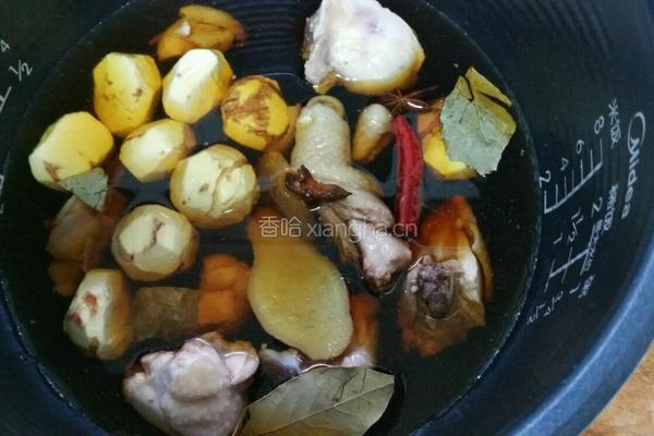板栗炖鸡腿（电饭锅版）的做法图解12