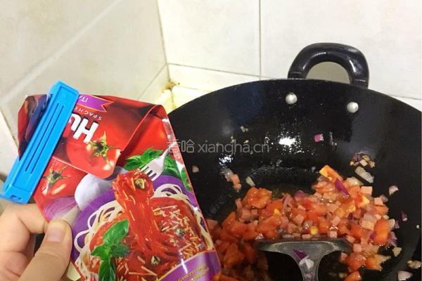 红肠焗饭的做法图解5