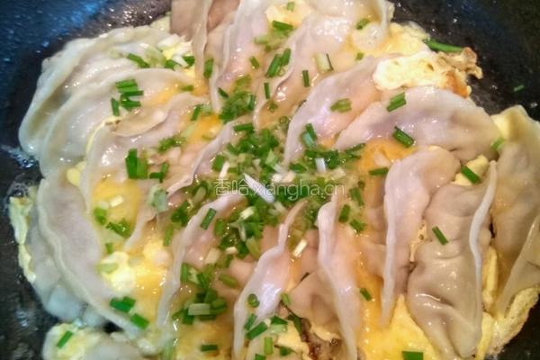 蛋煎饺子的做法图解5