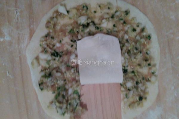 白菜肉末千层饼的做法图解12