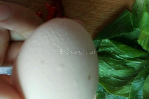 青菜鸡蛋炒河粉的做法图解3