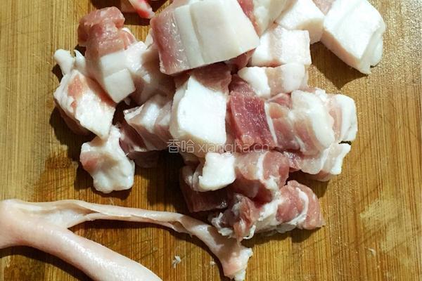 豆干烧肉的做法图解3