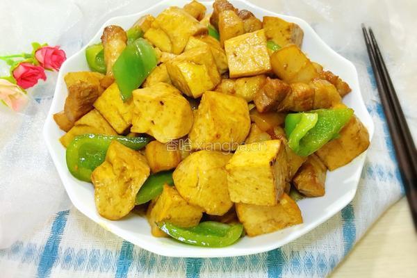 豆干烧肉的做法图解16