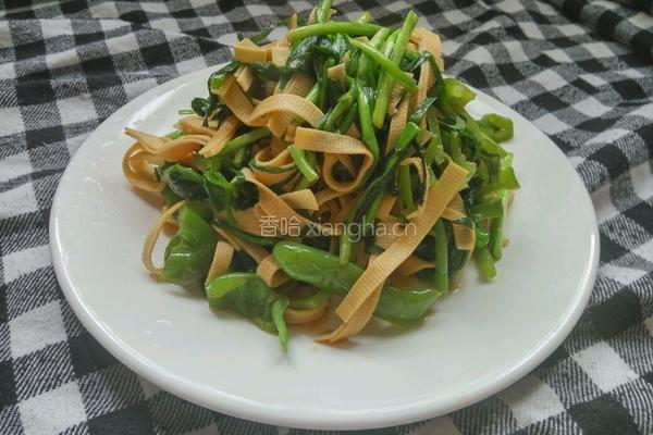 韭菜炒千张的做法图解7
