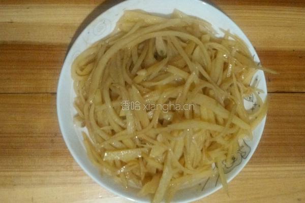 家常版蒜香土豆丝的做法图解14