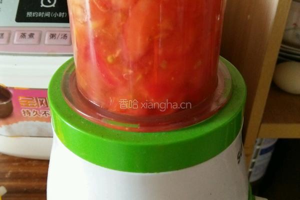 番茄香蕉汁的做法图解3