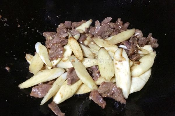 牛肉炒茭白的做法图解14