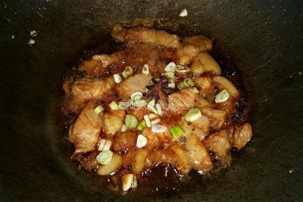 红烧肉炖藕块的做法图解6