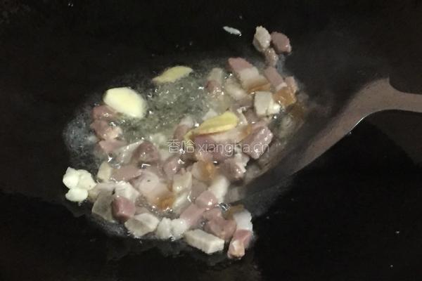 腊肉烧豌豆的做法图解3