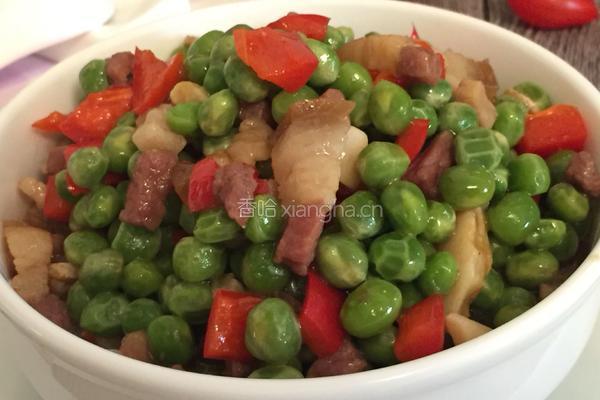 腊肉烧豌豆的做法图解10