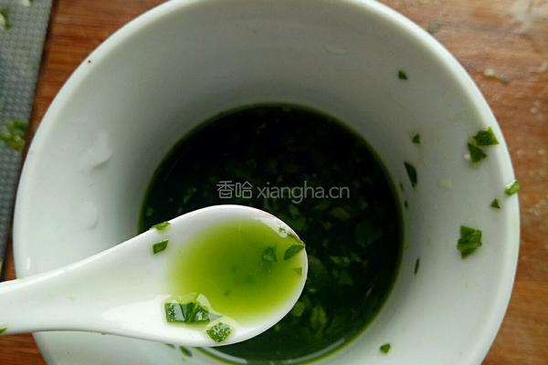 地菜青汁汤水饺的做法图解5