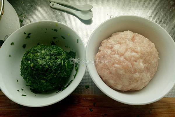 地菜青汁汤水饺的做法图解6