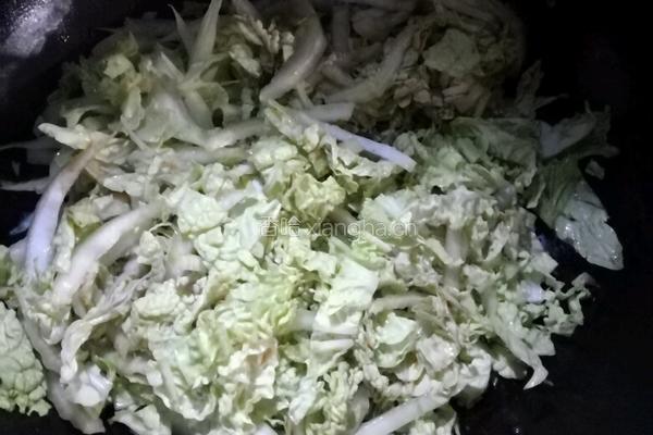醋溜白菜的做法图解3