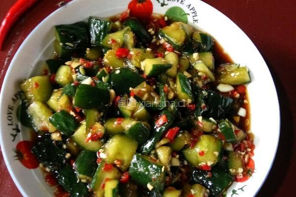 刀拍凉拌黄瓜的做法图解6