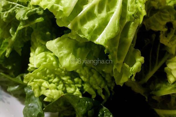 虾油白菜的做法图解2