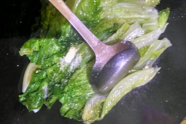 蒜蓉炒生菜的做法图解5