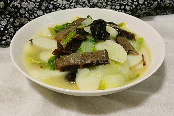 山药牛肉汤年糕