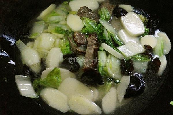 山药牛肉汤年糕的做法图解13