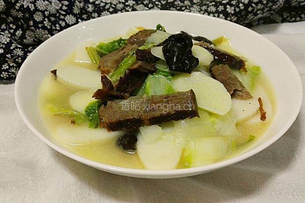山药牛肉汤年糕的做法图解15