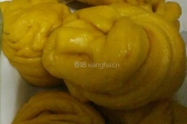 南瓜花卷的做法图解6