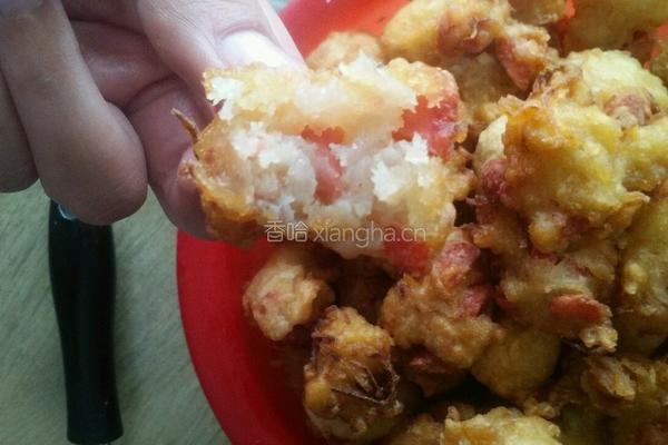 炸萝卜火腿丸子的做法图解18