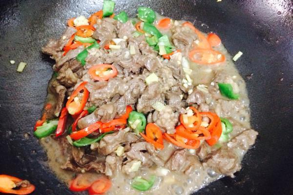 小炒牛肉的做法图解9