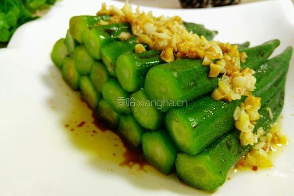 白灼秋葵的做法图解9