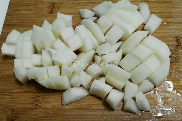 冰糖雪梨炖燕窝的做法图解6