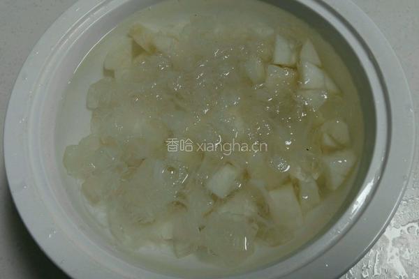 冰糖雪梨炖燕窝的做法图解8