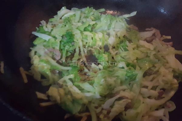 炒甘蓝菜的做法图解9
