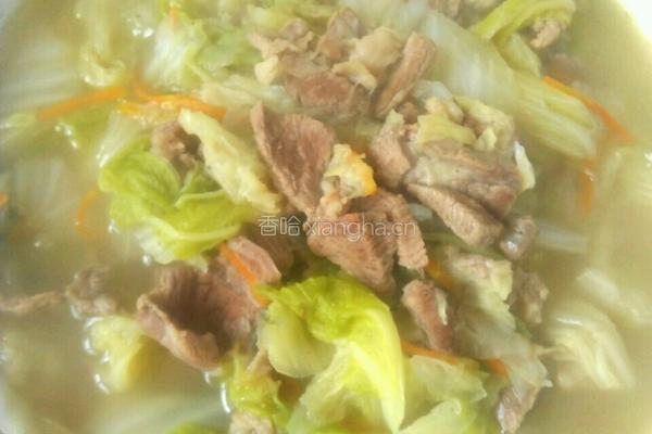 羊肉白菜的做法图解5