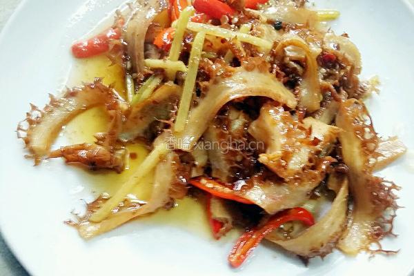 香蒜榨菜炒金钱肚(开胃版)的做法图解12
